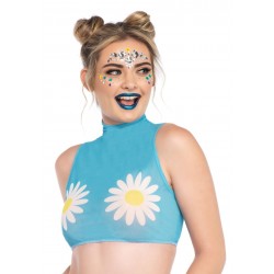 Daisy Blue Crop Top