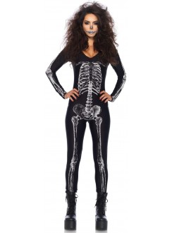 X-Ray Skeleton Print Catsuit