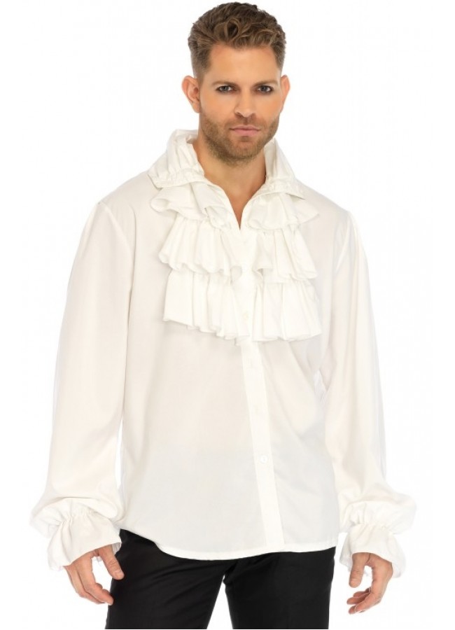 mens white pirate shirt
