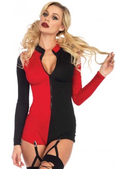 Harlequin Two Tone Romper