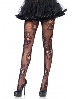 Sugar Skull Gothic Pantyhose - Pack of 3