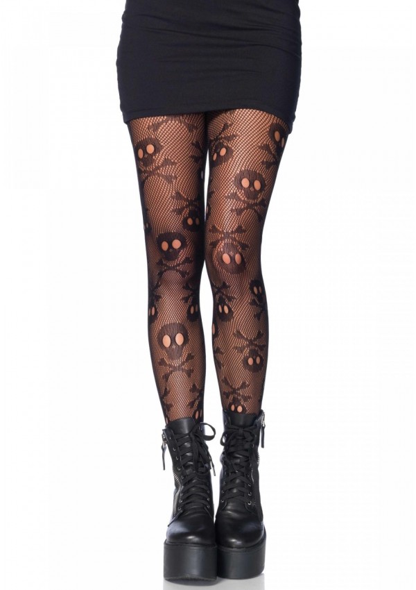 Pirate Skull and Crossbones Pantyhose