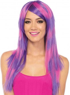 Cheshire Layered Two Tone Long Costume Wig