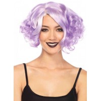 Lavender Curly Bob Short Wig