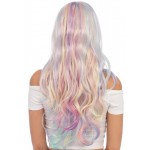 Pastel Rainbow Long Wavy Wig