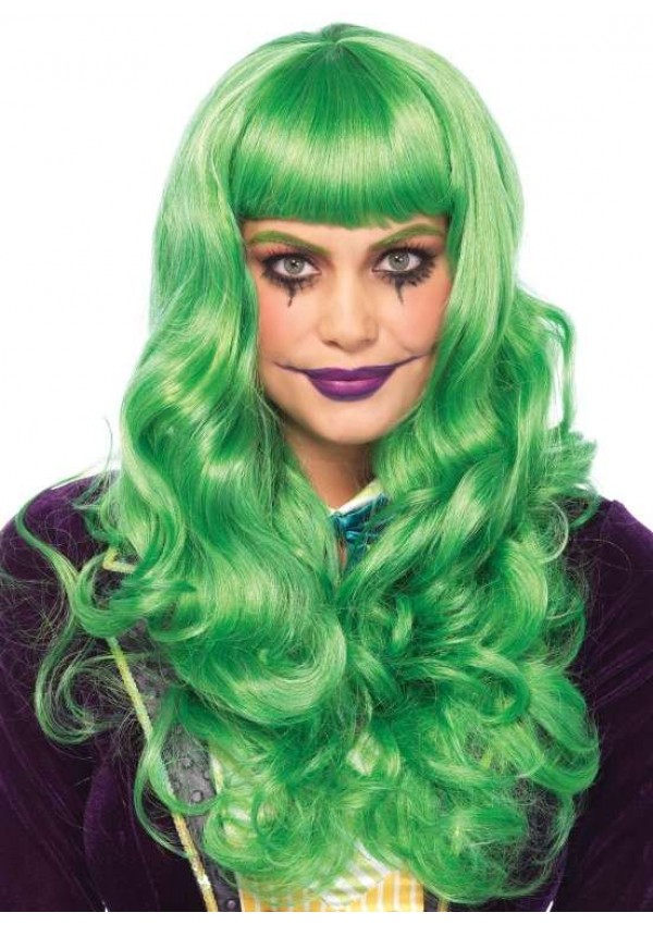 Misfit Mayhem Long Green Wavy Wig