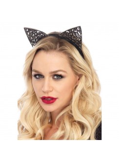 Filigree Glitter Kitty Cat Ears