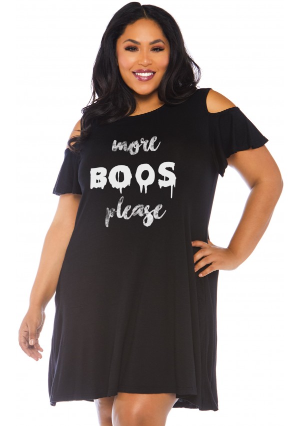 More Boos Plus Size Halloween Party Dress