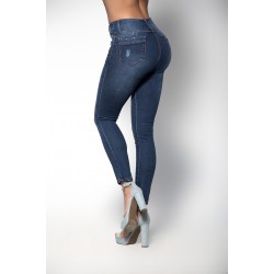 Butt Lifting Girdle Lined Blue Jeans