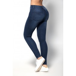 Butt Lifting Blue Jeans with Body Shaper