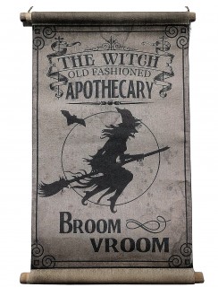 Broom Vroom Canvas Hanging Sign