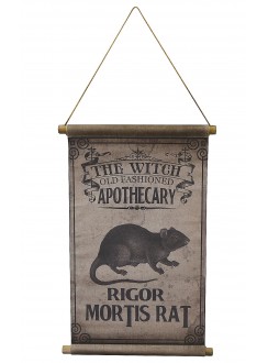 Rigor Mortis Rat Canvas Hanging Sign