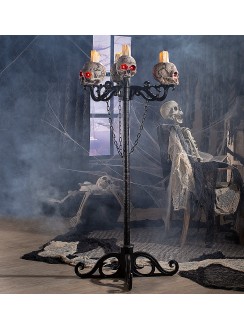 Skull Candelabra - Convertible Display