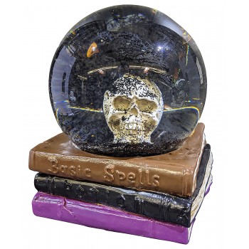 Haunted Witch Laboratory Skull Water Globe