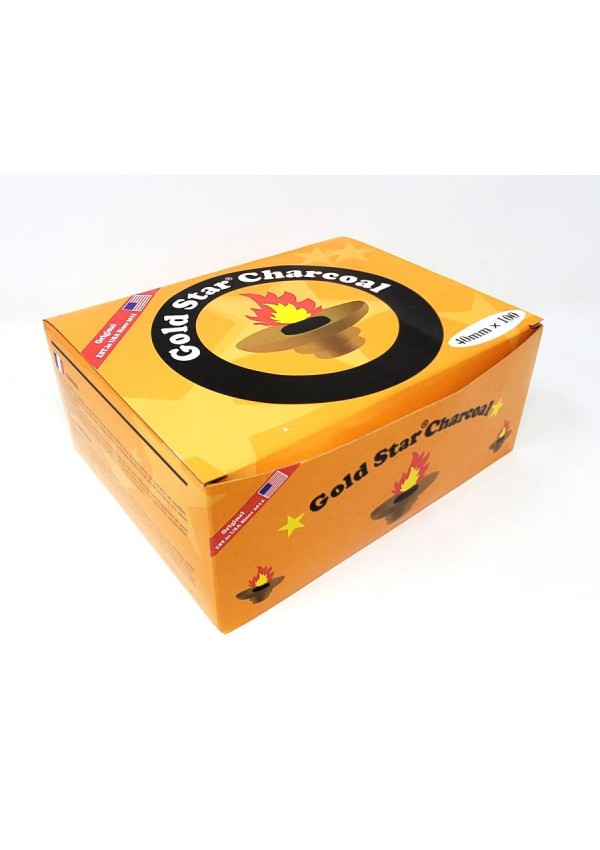 Gold Star Charcoal Large Disks - 40mm