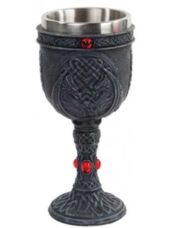 Winged Double Dragon Wine Goblet