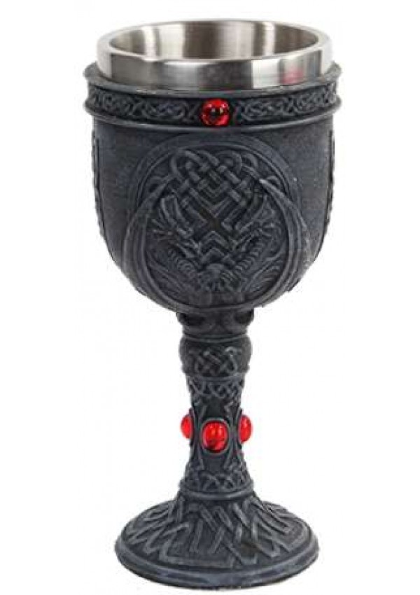 Winged Double Dragon Wine Goblet