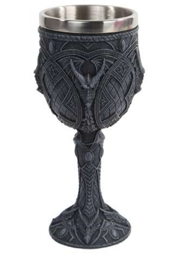 Horned Dragon Gothic Wine Goblet