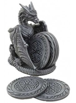 Dragon Celtic Knot Coaster Set