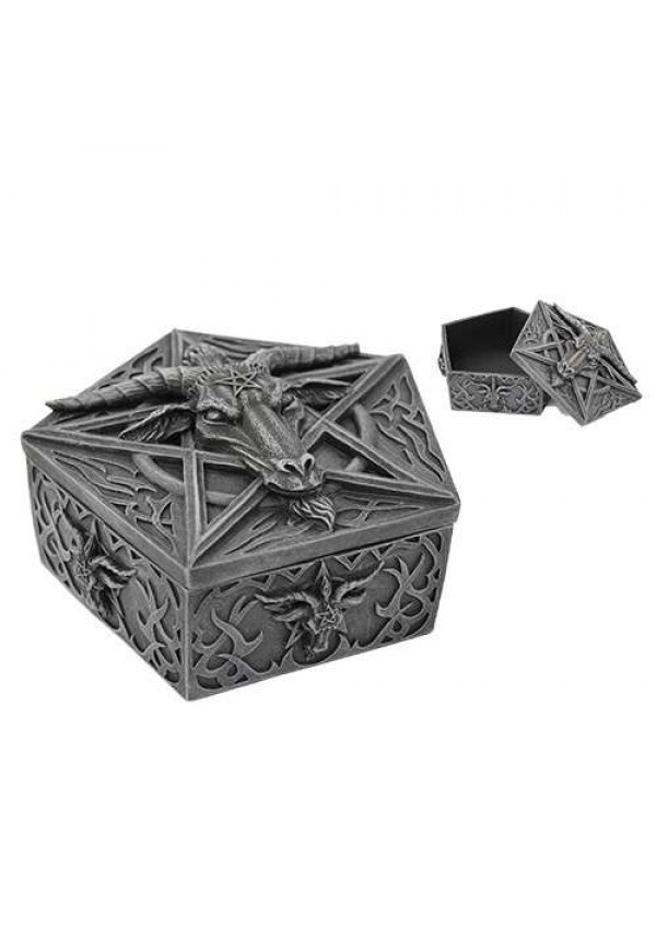 Baphomet Horned God Goat Trinket Box