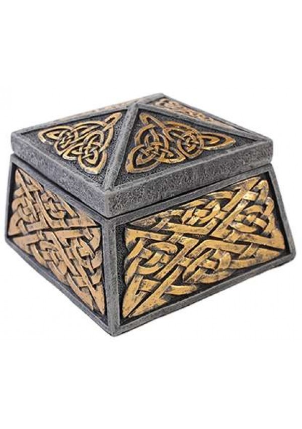 Celtic Knot Lidded Trinket Box