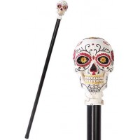 Sugar Skull Day of the Dead Walking Swagger Stick Cane