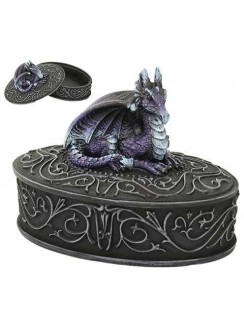 Purple Dragon Trinket Box