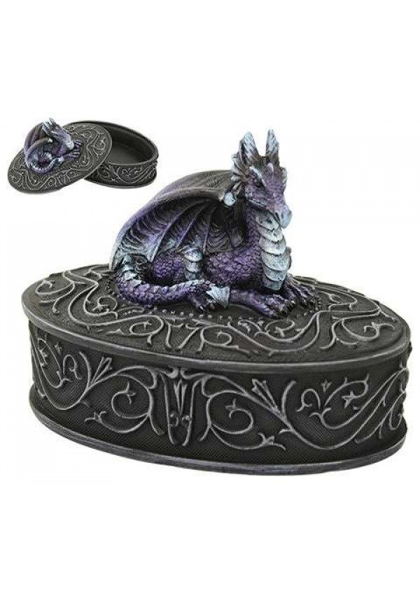 Purple Dragon Trinket Box