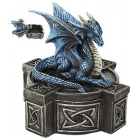 Celtic Cross Dragon Trinket Box