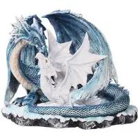 Mother and Baby Dragon Statue
