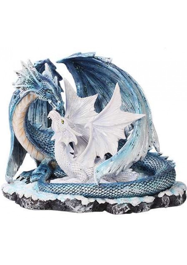 Mother and Baby Dragon Statue