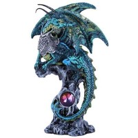 Blue Dragon Fantasy Art Statue