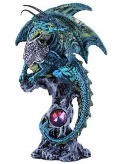 Blue Dragon Fantasy Art Statue