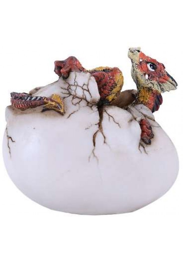 Red Dragon Egg Statue
