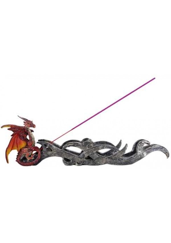 Red Dragon Celtic Incense Burner