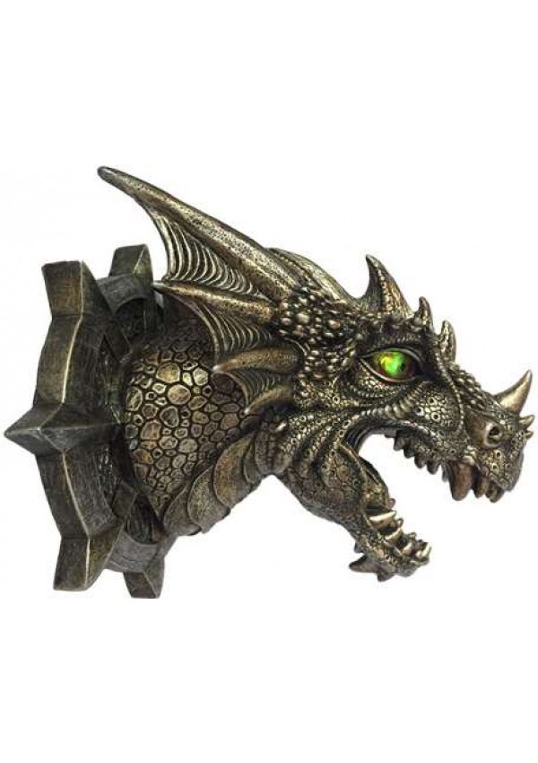 Trophy Dragon Head LED Wall Plaque