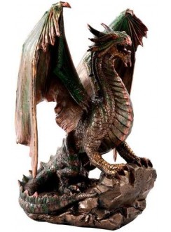 Bronzage Dragon Statue