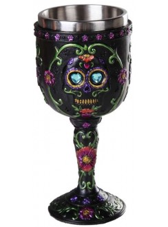 Day of the Dead Sugar Skull Goblet