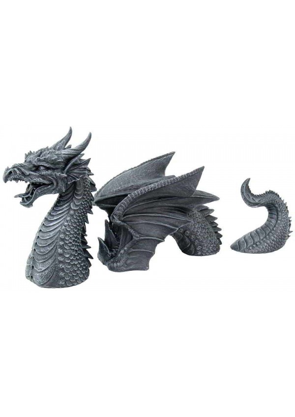 Dragon of a Fallen Castle Moat Statue