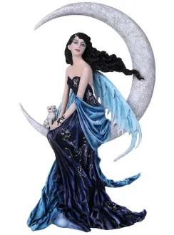 Indigo Moon Fairy Statue