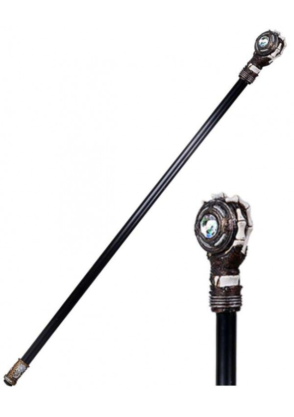 Steampunk Skeleton Hand Walking Stick Cane