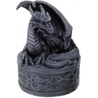 Celtic Dragon Round Treasure Box