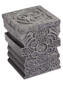 Celtic Cross Lift Top Trinket Box