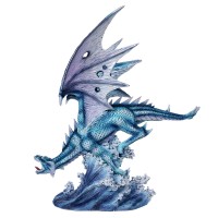 Azure, the Blue Water Dragon Art Statue