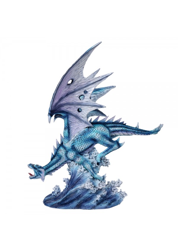 Azure, the Blue Water Dragon Art Statue
