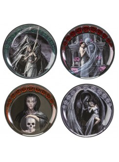 Dance with Death Desert Plate Set of 4