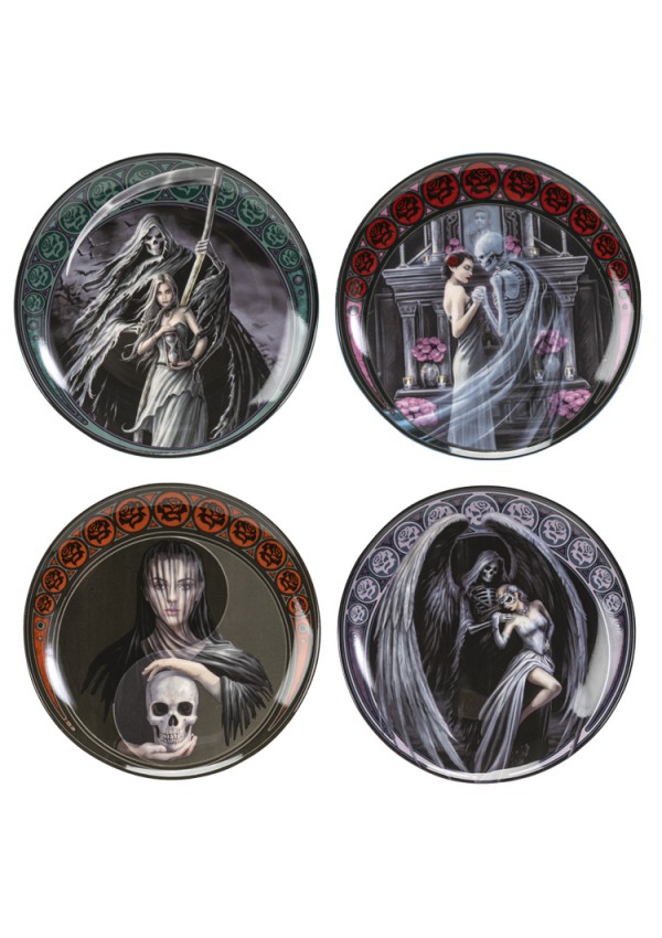 Dance with Death Desert Plate Set of 4