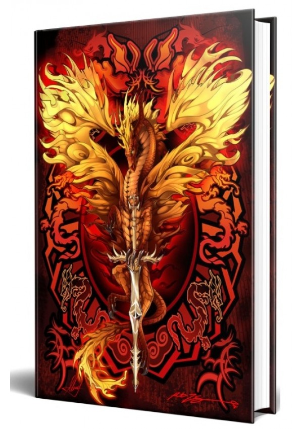 Dragon Flame Blade Embossed Journal