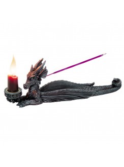 Lounging Dragon Incense Burner Candle Holder