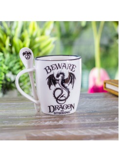 Dragon is Stirring Mug and Spoon Set